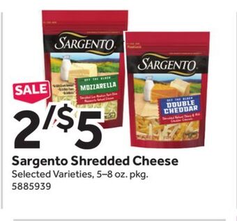 Stop&Shop Sargento shredded cheese offer