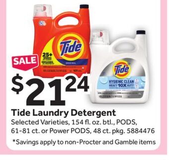 Stop&Shop Tide laundry detergent offer