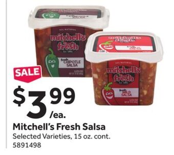 Stop&Shop Mitchell's fresh salsa offer