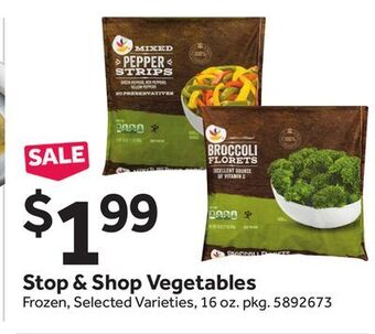 Stop&Shop Stop & shop vegetables offer