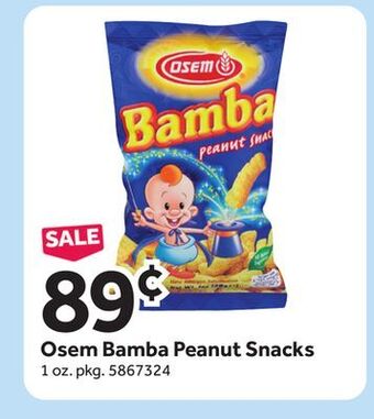 Stop&Shop Osem bamba peanut snacks offer