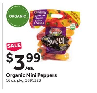 Stop&Shop Organic mini peppers offer