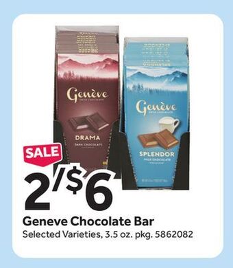 Stop&Shop Geneve chocolate bar offer