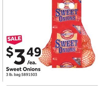 Stop&Shop Sweet onions offer