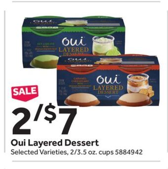 Stop&Shop Oui layered dessert offer