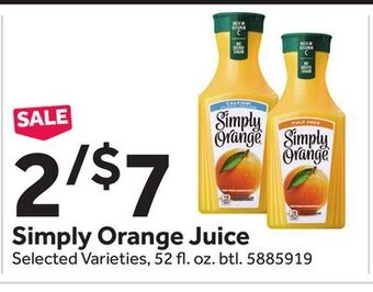 Stop&Shop Simply orange juice offer