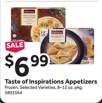 Stop&Shop Taste of inspirations appetizers offer