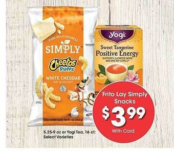 Kroger Frito lay simply snacks offer