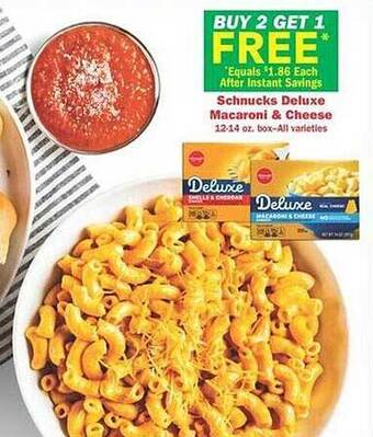 Schnucks Schnucks deluxe macaroni & cheese offer