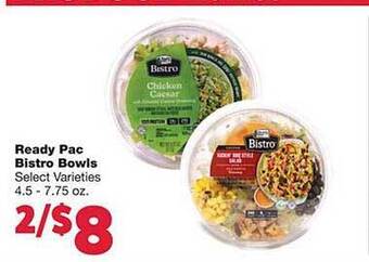 Family Fresh Market Ready pac bistro bowls offer