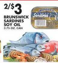 Met Foodmarkets Brunswick sardines soy oil offer