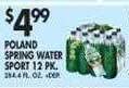 Met Foodmarkets Poland spring water sport offer