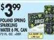 Met Foodmarkets Poland spring sparkling water offer