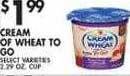 Met Foodmarkets Cream of wheat to go offer
