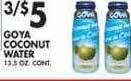 Met Foodmarkets Goya coconut water offer