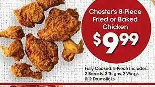 City Market Chester's 8-piece fried or baked chicken offer