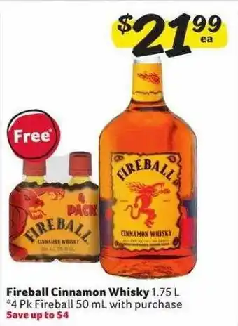 Winn Dixie Fireball cinnamon whisky offer