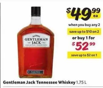 Winn Dixie Gentleman jack tennessee whiskey offer