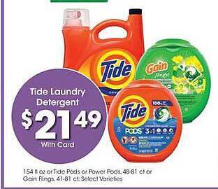 City Market Tide laundry detergent offer