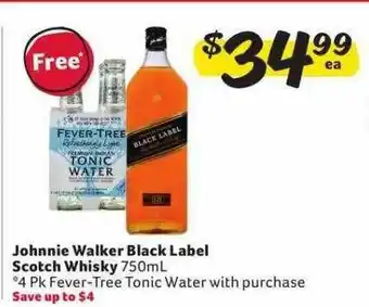 Winn Dixie Johnnie walke black label scotch whisky offer