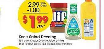 Ralphs Ken's salad dressing offer
