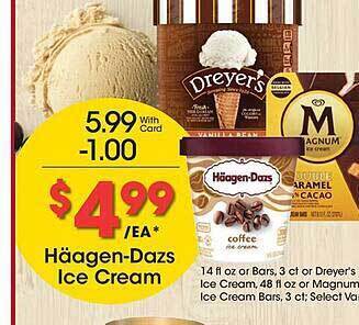 Ralphs Häagen-dazs ice cream offer