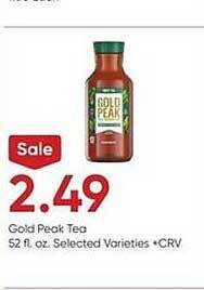 Stater Bros Gold peak tea offer