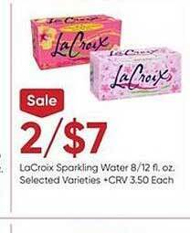 Stater Bros Lacroix sparkling water offer