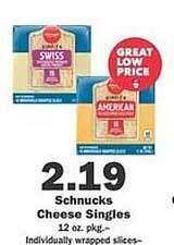 Schnucks Schnucks cheese singles offer
