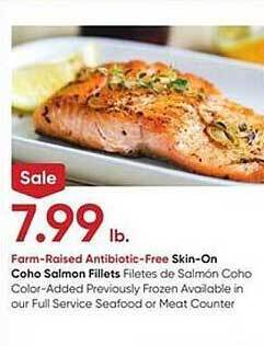 Stater Bros Skin-on coho salmon fillets offer