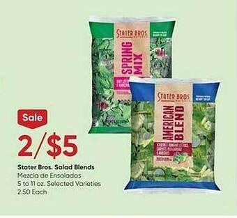 Stater Bros Stater bros salad blends offer