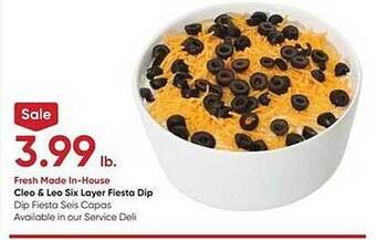 Stater Bros Cleo & leo six layer fiesta dip offer