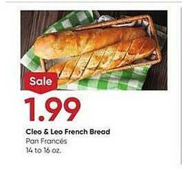 Stater Bros Cleo & leo french bread offer