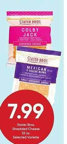 Stater Bros Stater bros, shredded cheese offer