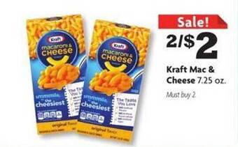 Family Dollar Kraft mac & cheese offer