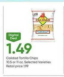 Stater Bros Calidad tortilla chips offer