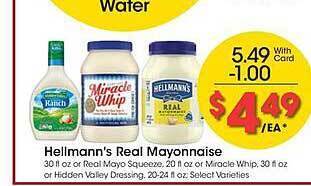 Kroger Hellmann's real mayonnaise offer