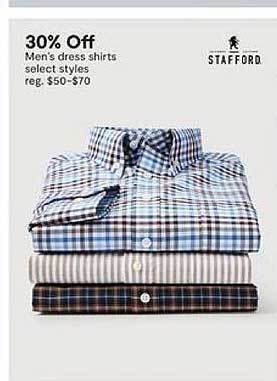 JC Penney Men's dress shirts select styles offer