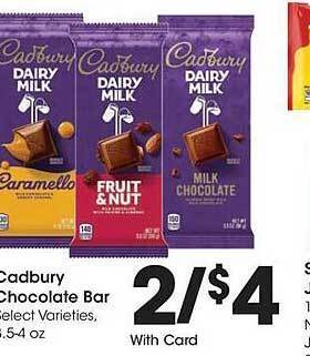 Kroger Cadbury chocolate bar offer