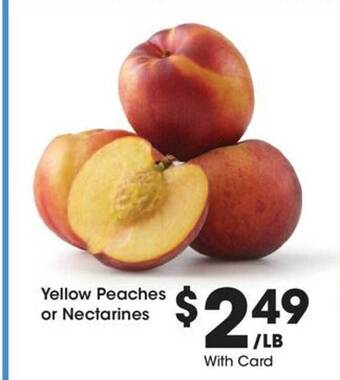 Kroger Yellow peaches or nectarines offer