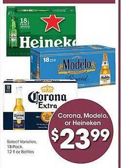 Kroger Corona, modelo, or heineken offer