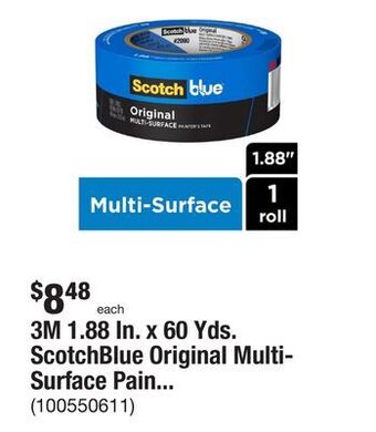 The Home Depot 3m 1.88 in. x 60 yds. scotchblue original multi-surface painter's tape offer
