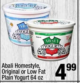 Super King Markets Abali homestyle, original or low fat plain yogurt offer