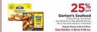 Weis Markets Gorton's seafood offer