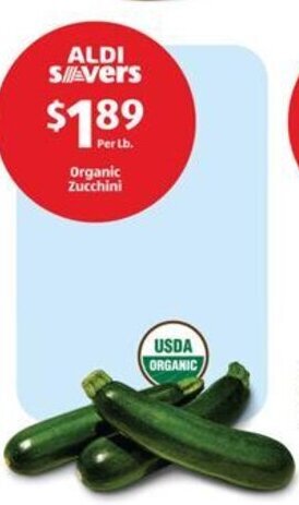 Aldi Organic Zucchini offer