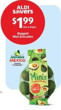 Aldi Bagged Mini Avocados offer
