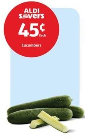 Aldi Cucumbers offer