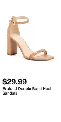 TJ Maxx Braided double band heel sandals offer