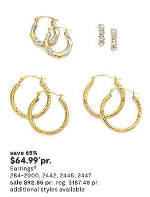 JC Penney Earrings‡ offer