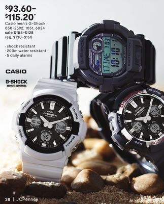 JC Penney Casio men's g-shock offer